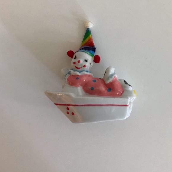 Vintage Other - Vintage Clown Ceramic Figurine